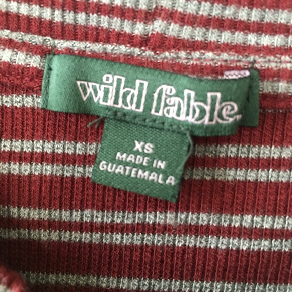 Wild Fable Striped Crop Top - Picture 2 of 3